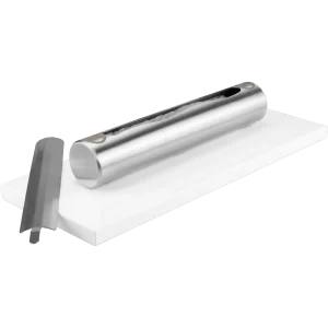 STAINLESS baltas blizgus laisvai pastatomas biožidinys