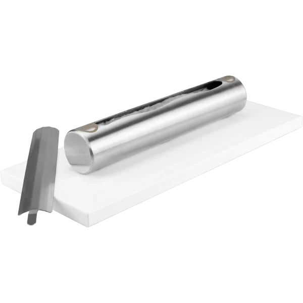 STAINLESS baltas blizgus laisvai pastatomas biožidinys