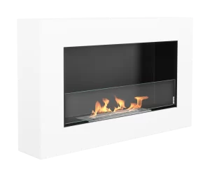 Pakabinamas biožidinys 650x400 BOX baltas, struktūrinis, matinis su stiklu